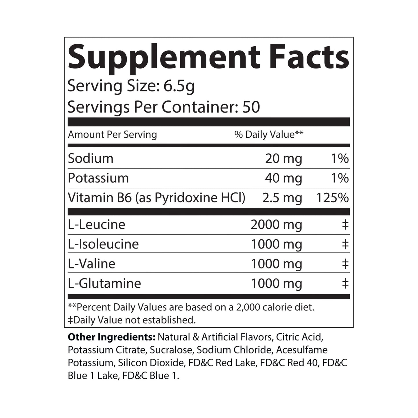 BCAA Supplement, Grape (325g, 11.46oz, 50 servings)